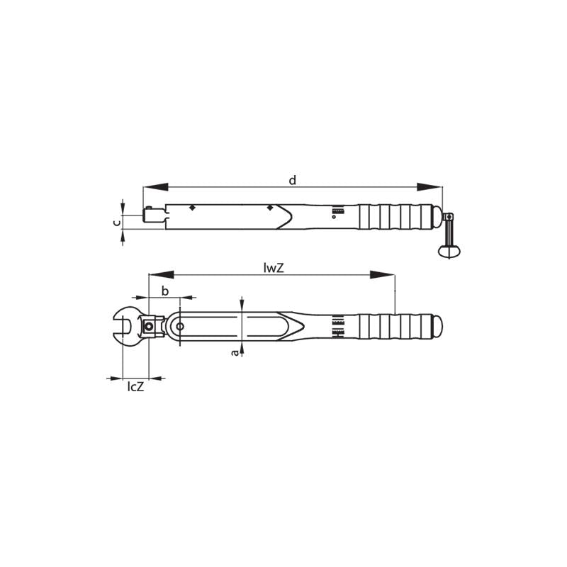 GEDORE Drehmomentschlüssel DREMOMETER DXZ A und S 520 bis 1000 Newtonmeter 7471-01