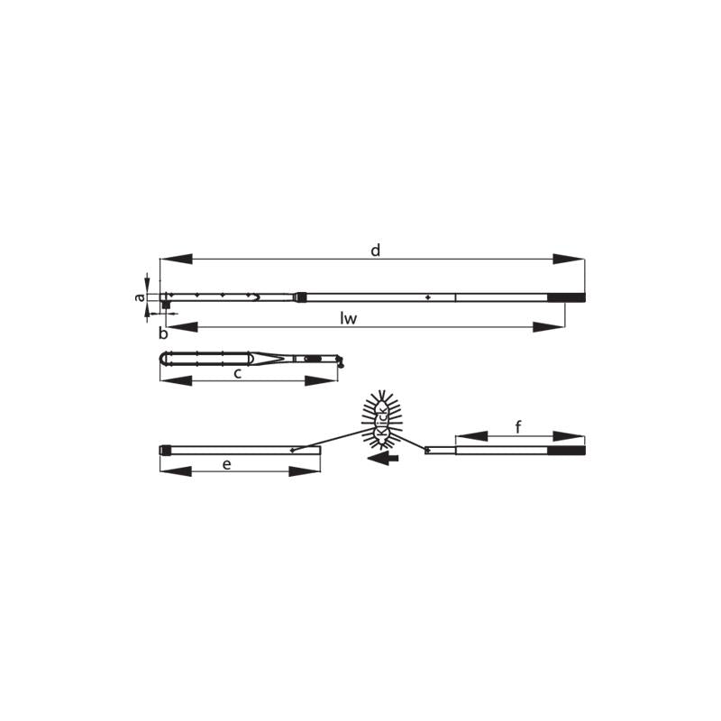 GEDORE Drehmomentschlüssel DREMOMETER DXZ A und S 520 bis 1000 Newtonmeter 7471-01
