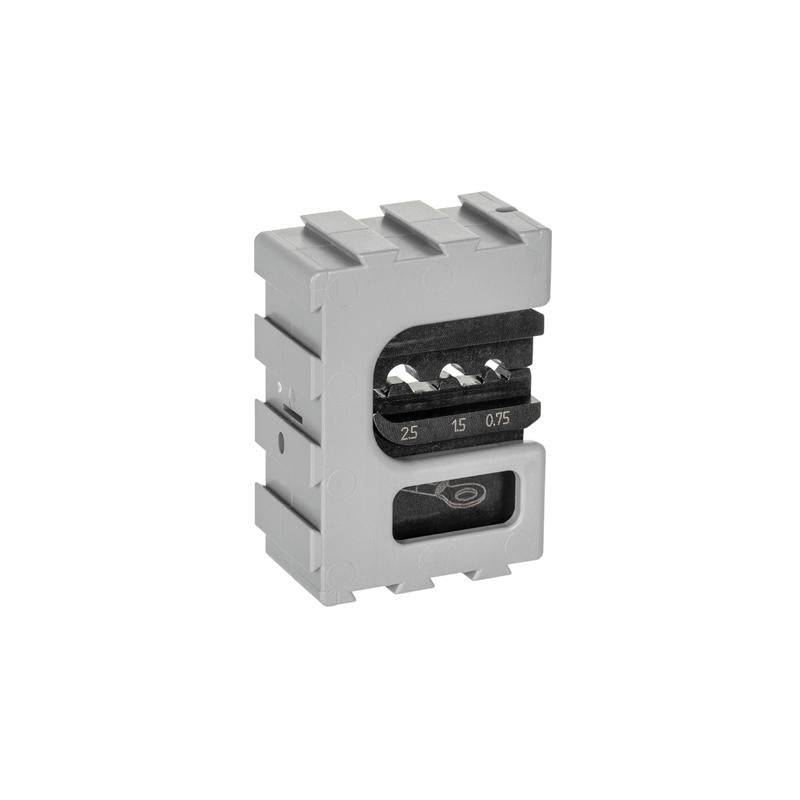 GEDORE Modul-Einsatz für unisolierte Kabelschuhe 0,75 mm² / 1,5 mm² / 2,5 mm² - 8140-04
