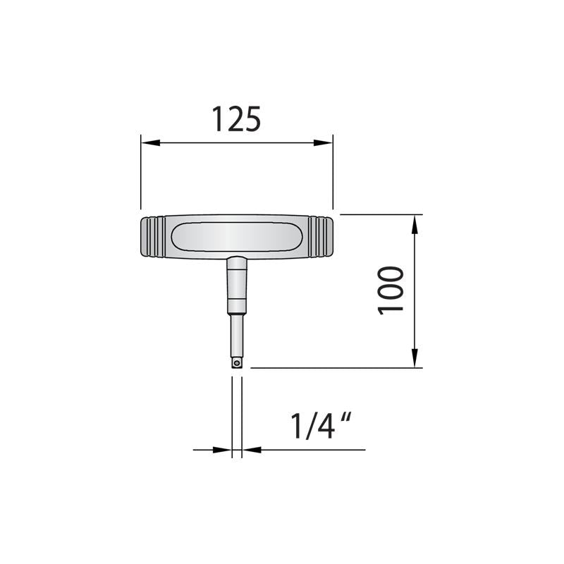 GEDORE Drehmomentschlüssel DREMOMETER T-FS festeingestellt mit 8 Newtonmetern 763-08