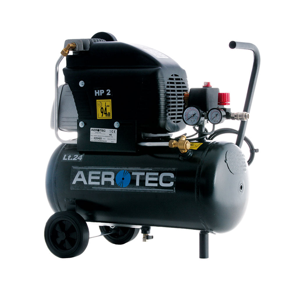 Aerotec Ölgeschmierter Kolbenkompressor 220-24 FC (230 Volt / 75 dB)