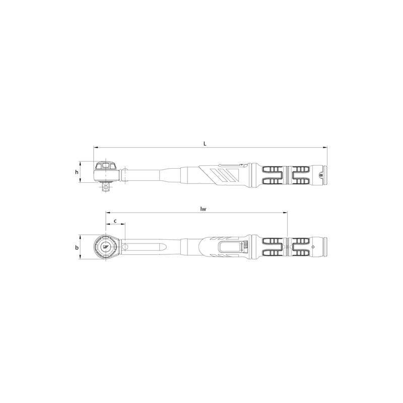 GEDORE Drehmomentschlüssel DREMASTER® K 40-200 Newtonmeter DMK 200 - 123456