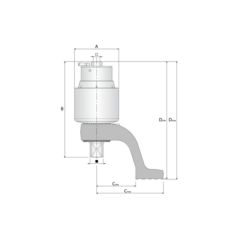 GEDORE Drehmomentvervielfältiger DREMOPLUS Aluminium 8000 Newtonmeter DVV-80ZRS