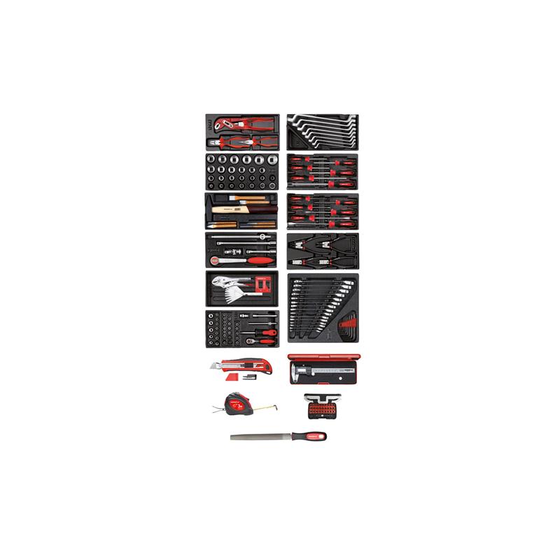 GEDORE Werkzeugsatz 11x Check-Tool-Module + diverse Werkzeuge 166-teilig R21010002