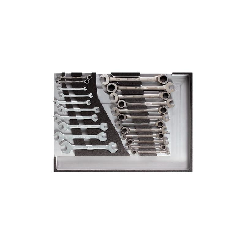 GEDORE Schraubenschlüsselsatz 1/1 Check-Tool-Modul 22-teilig R22350006