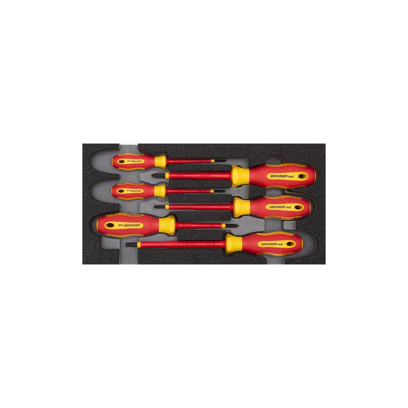 GEDORE VDE-Schraubendreher-Satz 2/6 Check-Tool-Modul 6-teilig R22150016