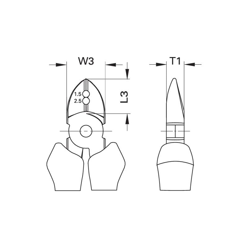 GEDORE Abisolier-Seitenschneider 8315-160 TC - Professionelles Werkzeug für präzises Abisolieren und Schneiden