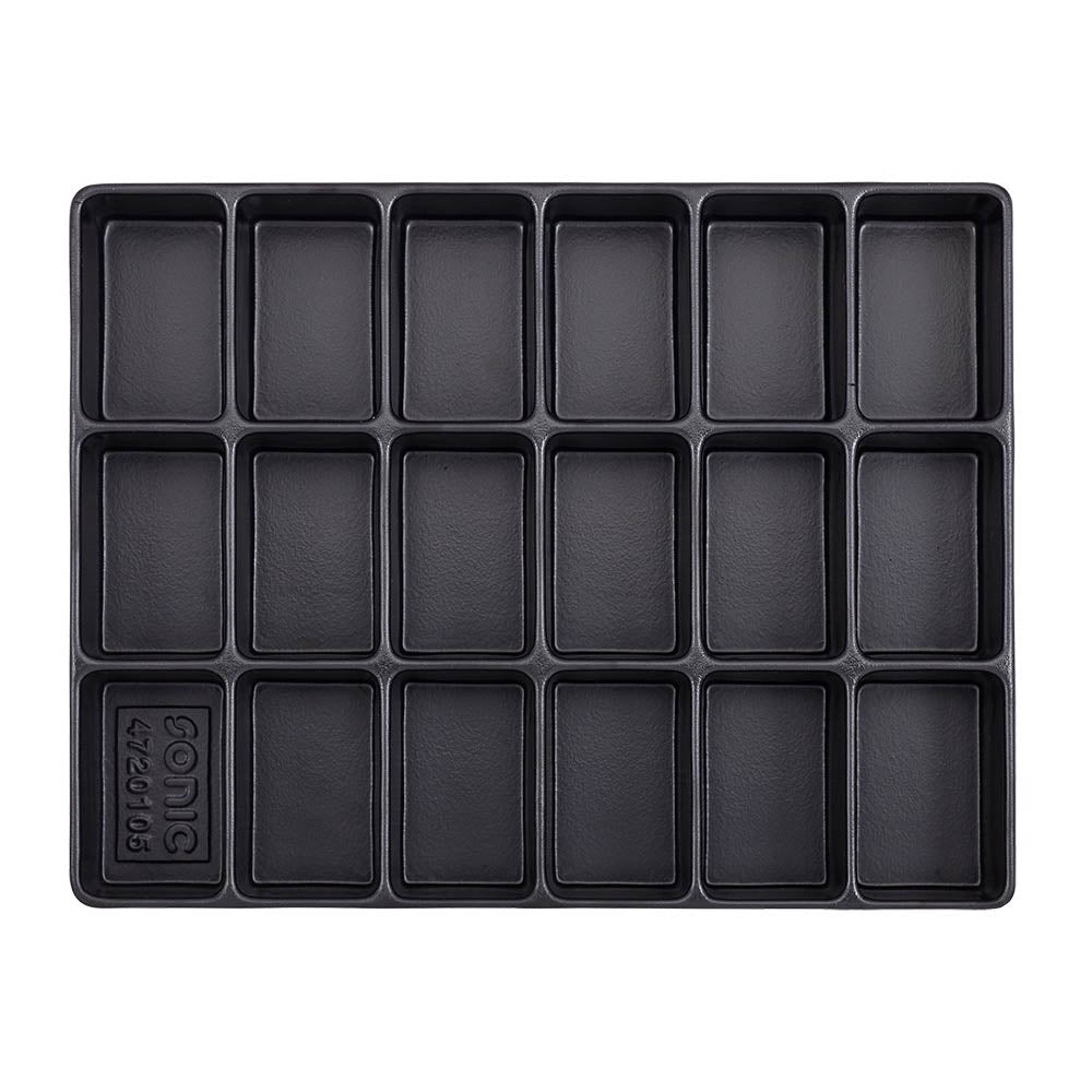 Sonic MSS Leere Hartschale zur Aufbewahrung 18 Fächer (290x370x48mm)