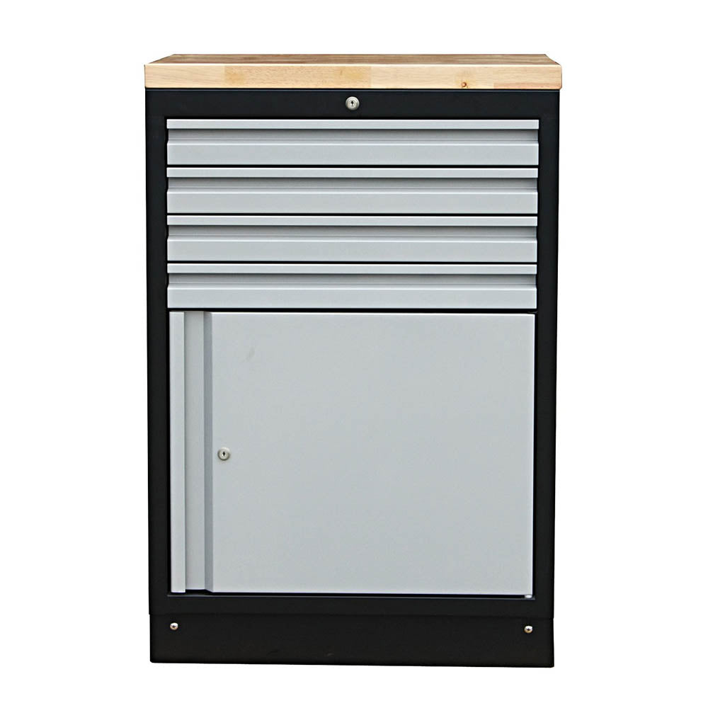 Sonic MSS 674mm Schrank mit Türe mit Holz-Arbeitsplatte