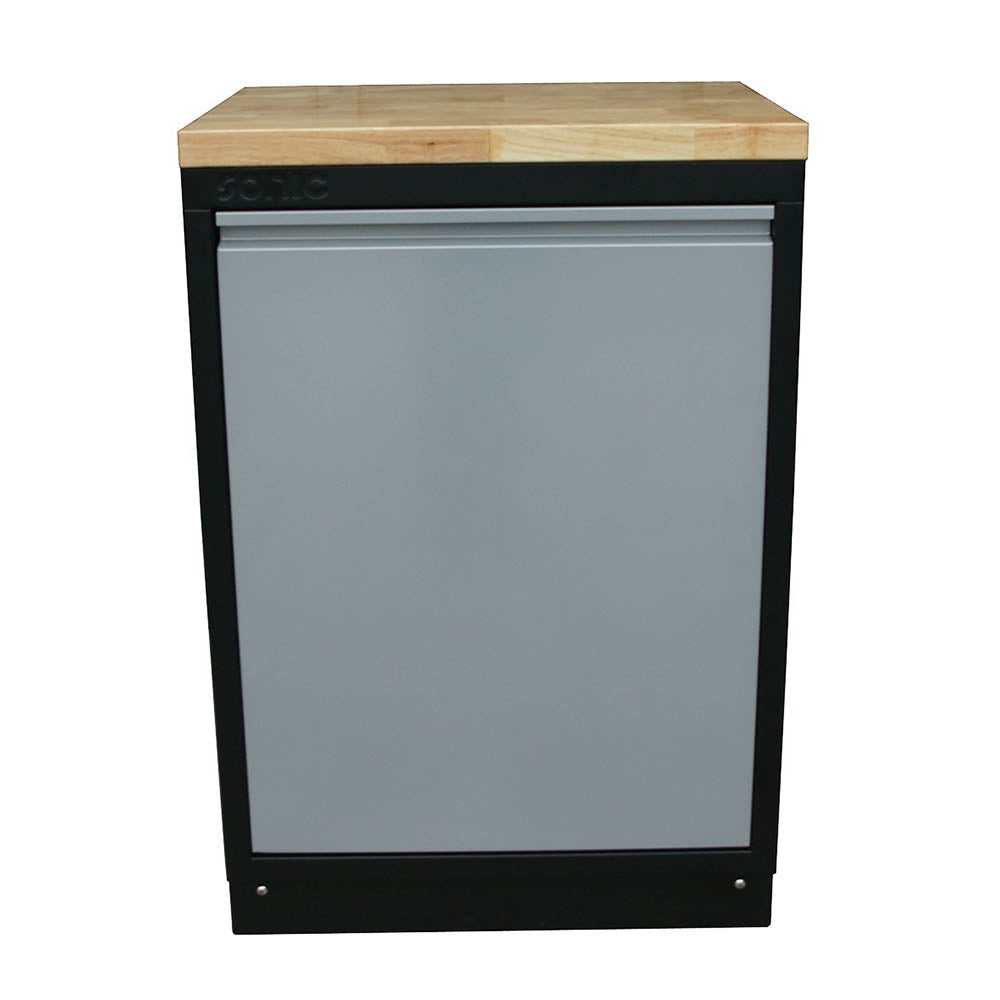 Sonic MSS 674mm Abfallbehälter mit Holz-Arbeitsplatte