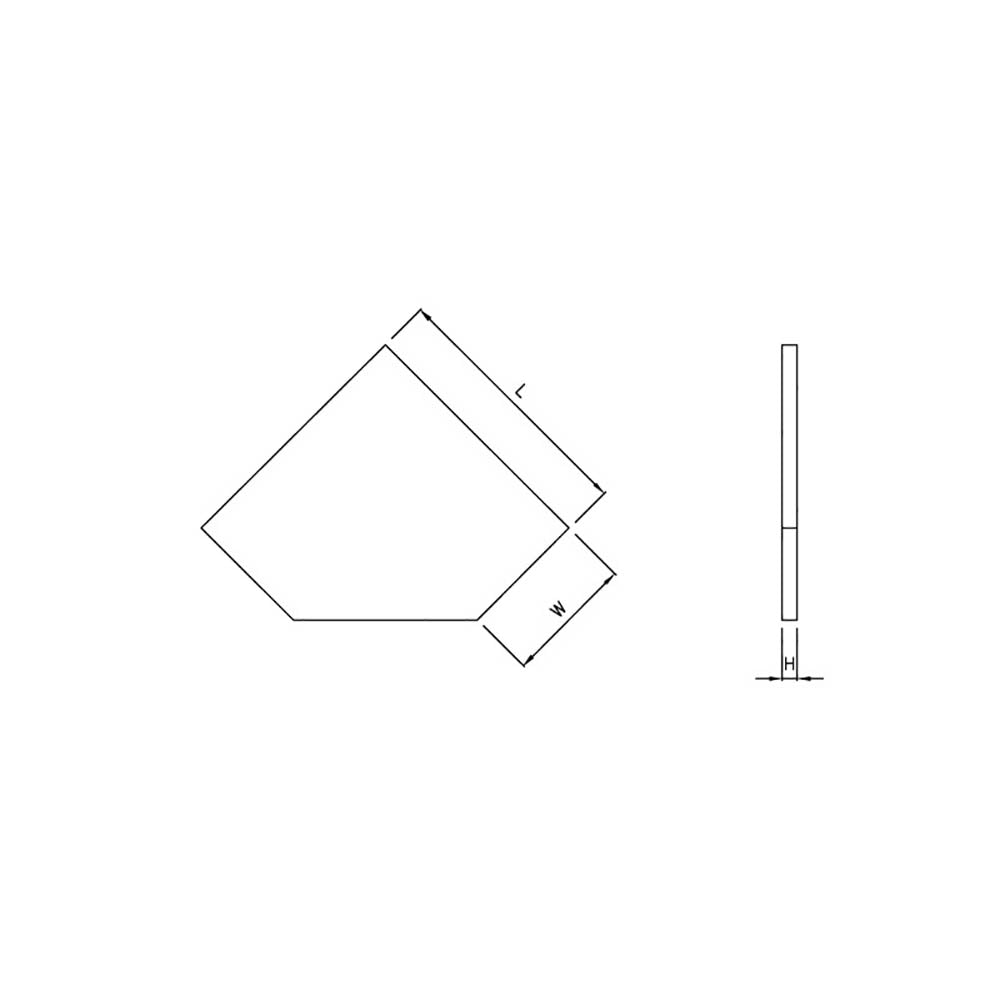 Sonic MSS Holz-Arbeitsplatte für Eck-Schrank