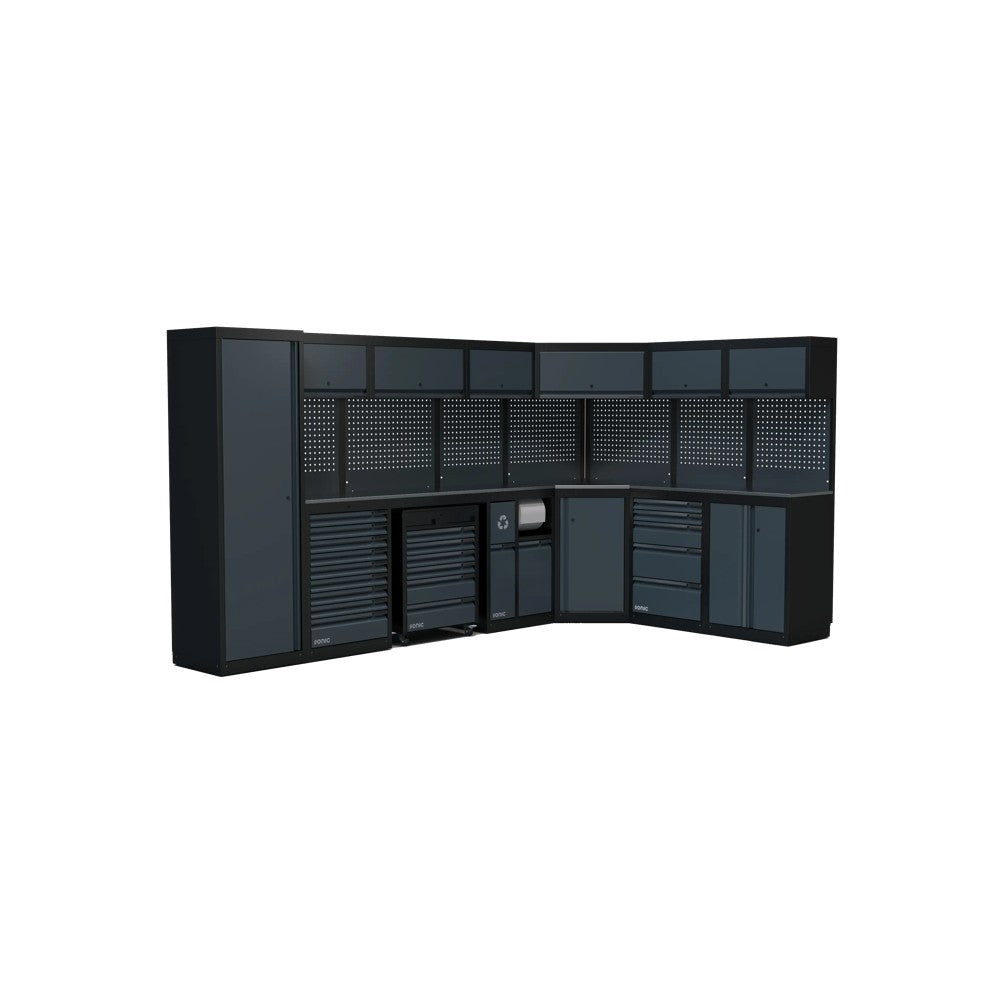 Sonic NEXT MSS Schrankwand Edelstahlarbeitsplatte hoch 5026 mm - 4930906