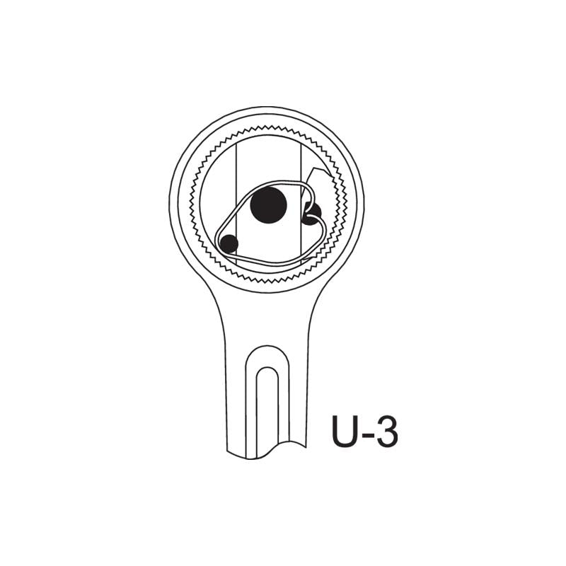 GEDORE Gelenk Umschaltknarre 3/8 Zoll 282 Millimeter 3093 GU-3