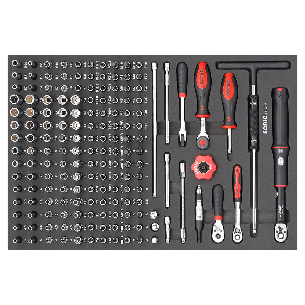 Sonic Schaumeinlage (SFS) 1/4 Satz, 167-teilig