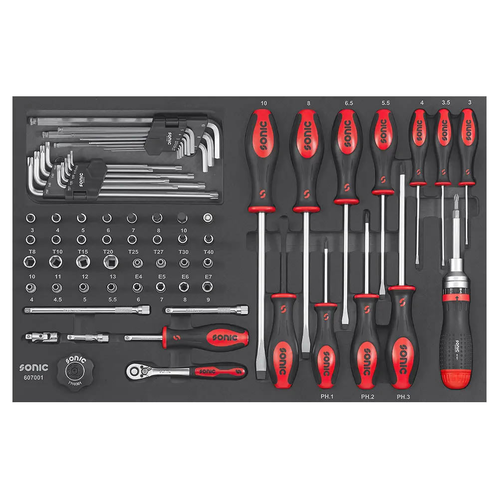 Sonic Schaumeinlage Kombinations-Set 1/4, 70-teilig (SFS)