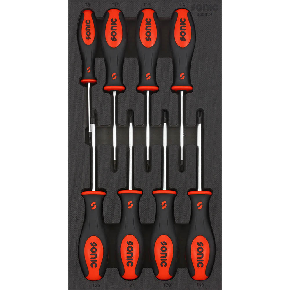 Sonic Schaumeinlage 1/3 SFS TX-Schraubendrehersatz, 8 teilig