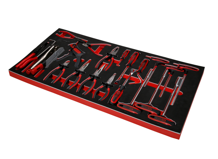 KS Tools Performanceplus Werkstattwagen-Satz P25 mit 446 Werkzeugen für 6 Schubladen