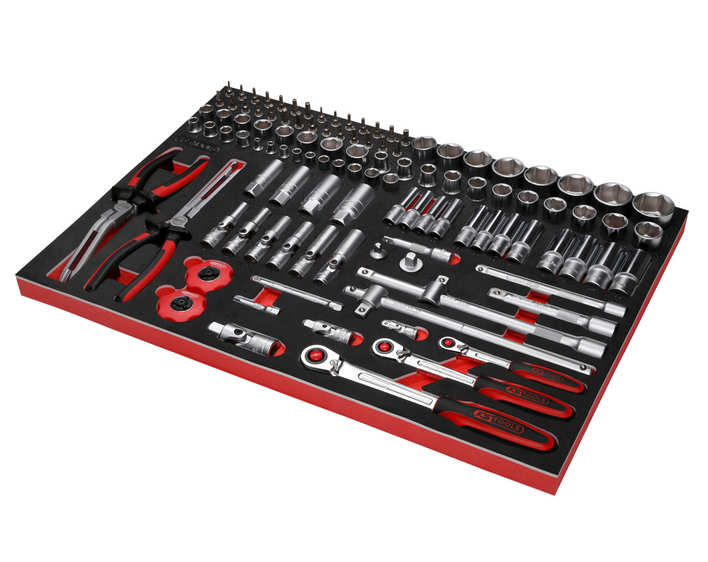 KS Tools Performanceplus Werkstattwagen-Satz P10 mit 397 Werkzeugen für 7 Schubladen