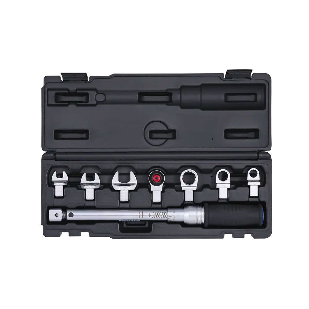 Sonic 1/4 Drehmomentschlüssel mit diversen Aufsätzen 8 teilig