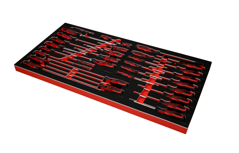 KS Tools Performanceplus Werkstattwagen-Satz P25 mit 416 Werkzeugen für 6 Schubladen