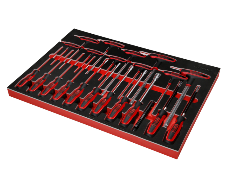 KS Tools Performanceplus Werkstattwagen-Satz P15 mit 271 Werkzeugen für 6 Schubladen