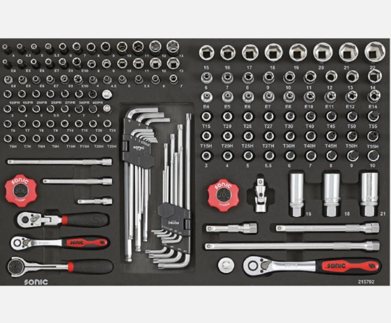 Sonic Werkstattwagen S8 gefüllt 344 teilig – schwarz