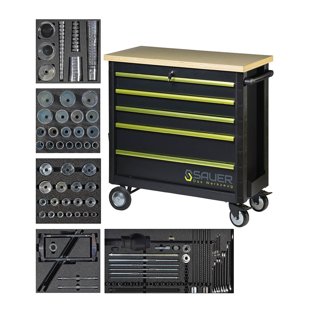 SAUER Werkstattwagen bestückt 180 teilig