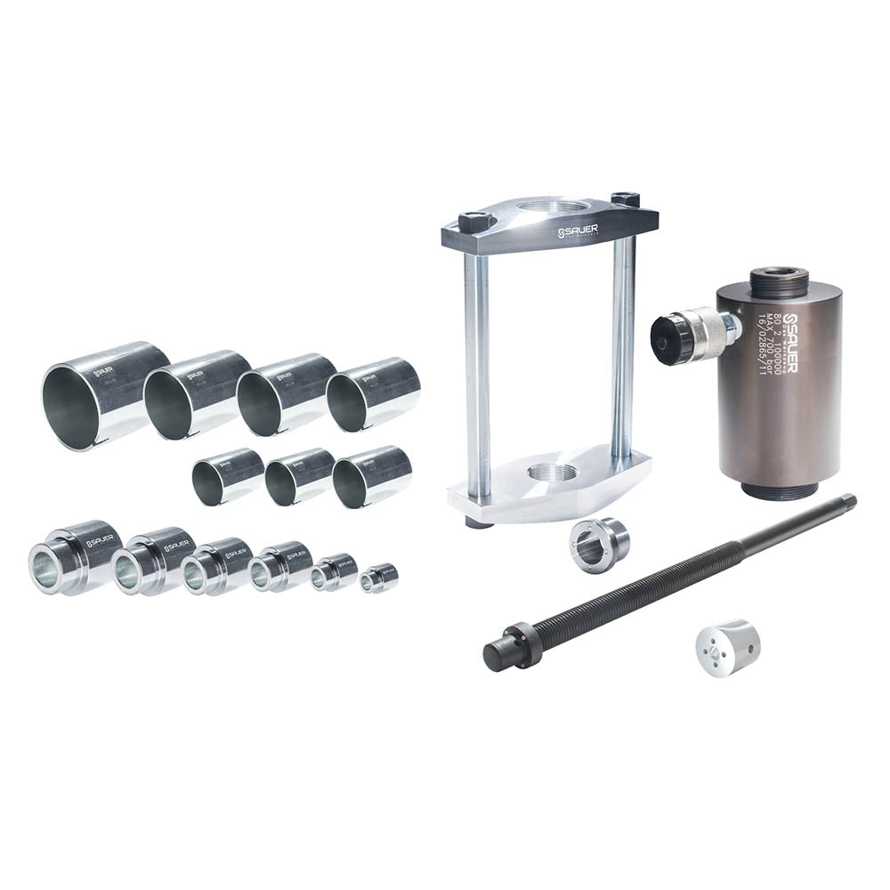 SAUER Basissatz Hydraulik mit Pressrahmen und Hülsen