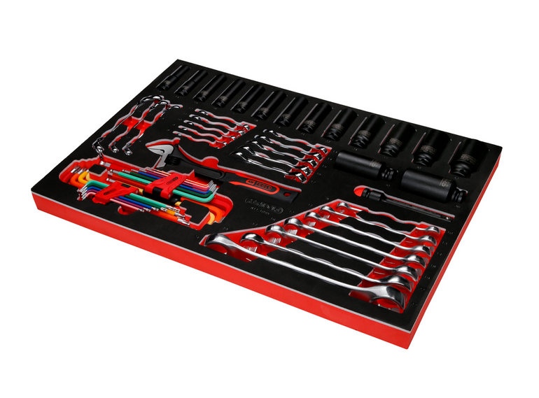 KS Tools Performanceplus Werkstattwagen-Satz P10 mit 536 Werkzeugen für 8 Schubladen