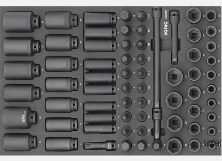 Sonic Werkstattwagen S12 XD gefüllt 723 teilig – dunkelgrau