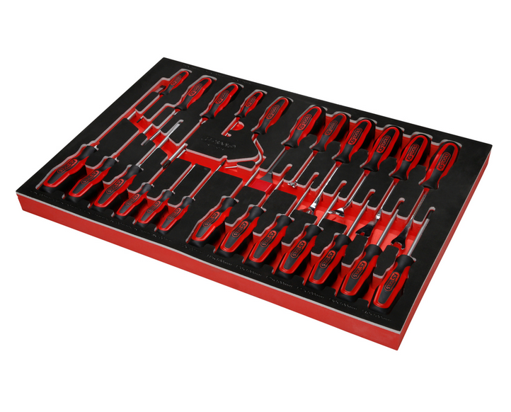 KS Tools Performanceplus Werkstattwagen-Satz P10 mit 536 Werkzeugen für 8 Schubladen