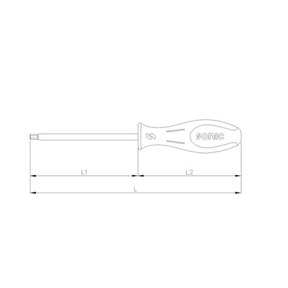 Sonic Schraubendreher Innensechskant extra lang (verschiedene Größen)