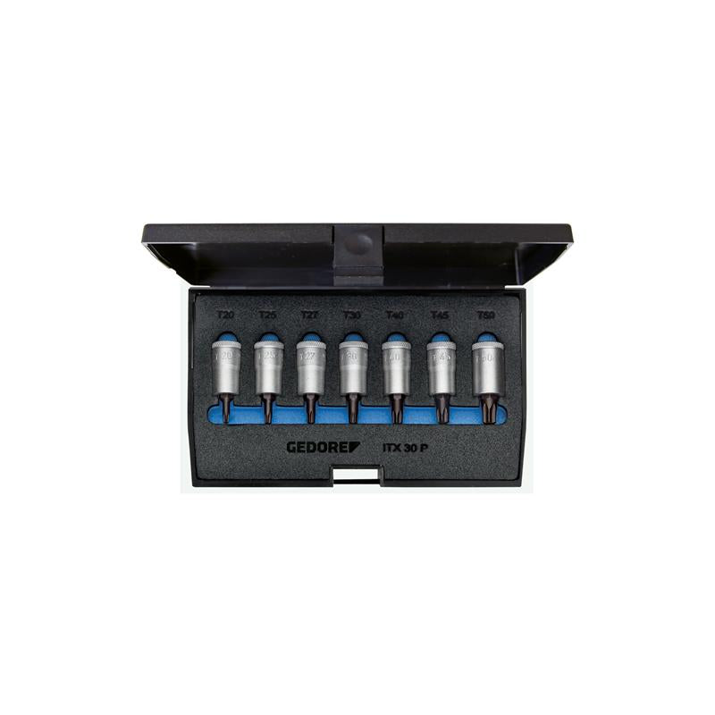 GEDORE Schraubendreher Satz 3/8 Zoll 7-teilig Innen-TX T20-50 ITX 30 PM - 12345678