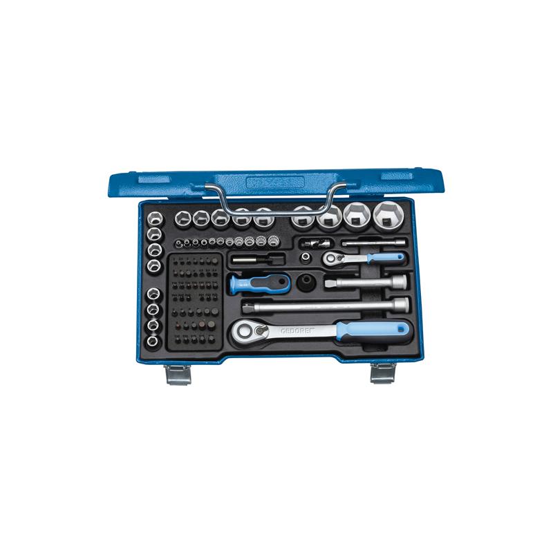 GEDORE Steckschlüssel-Satz 1/4 Zoll und 1/2 Zoll 81-teilig 19 V20 U-20