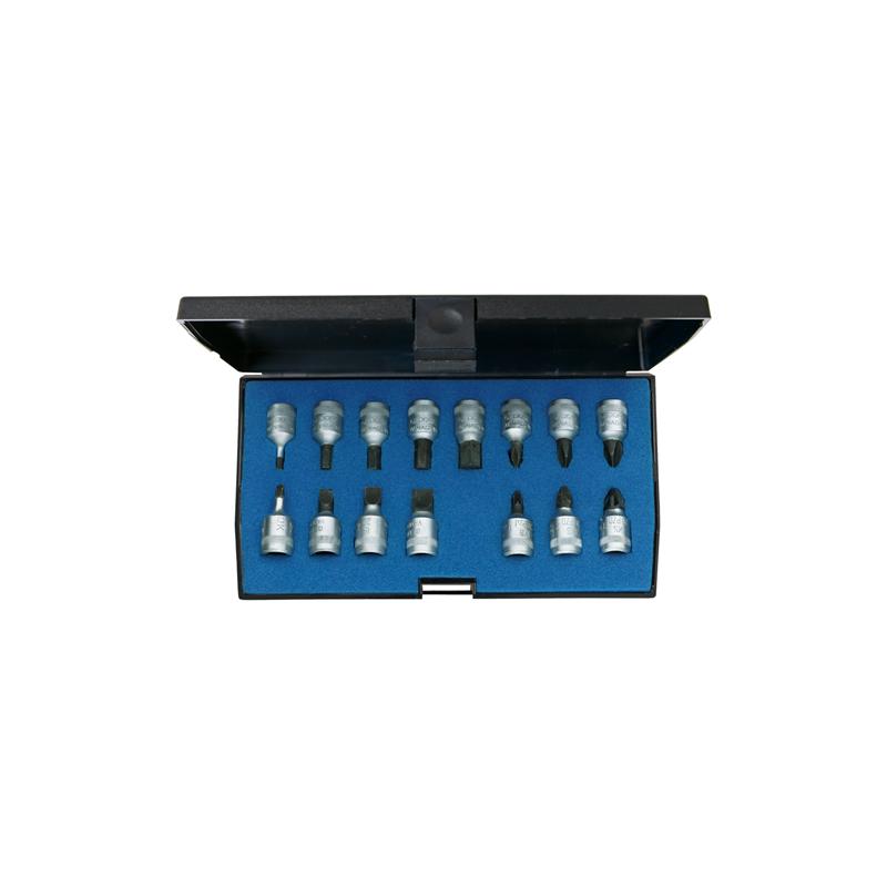 GEDORE Schraubendreher-Satz viertel Zoll 15-teilig IN-IS-PH-PZ INS 20 PM - 123456