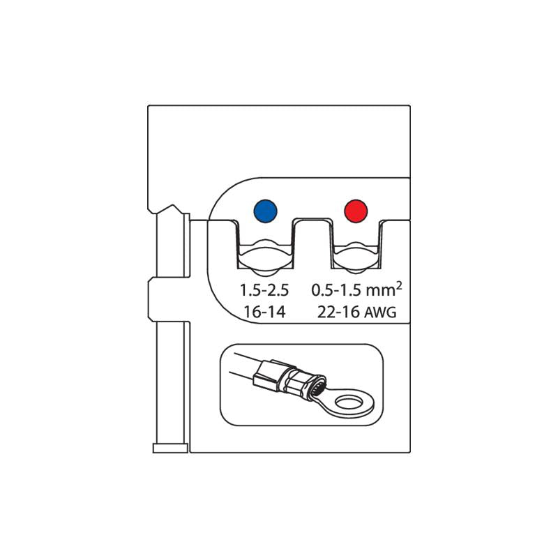 GEDORE Crimpzangen-Set Elektronik 4-teilig S 8140 E