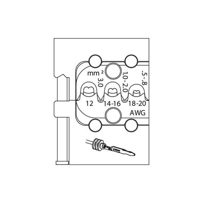 GEDORE Modul Einsatz für Lamellenkontakt 8140-20