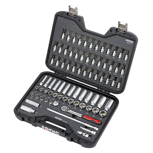 Sonic BMCS Blasformkoffer mit 3/8 Ratschen-Satz, 76-teilig
