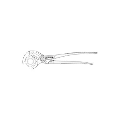 GEDORE Universalzange 30,48 cm, 17-fach verstellbar, tauchisoliert - SB 142 12 TL