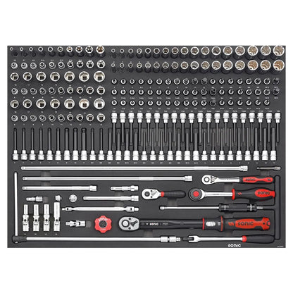Sonic Kombinationssatz 3/8" SFS-XL 218-teilig - 221803