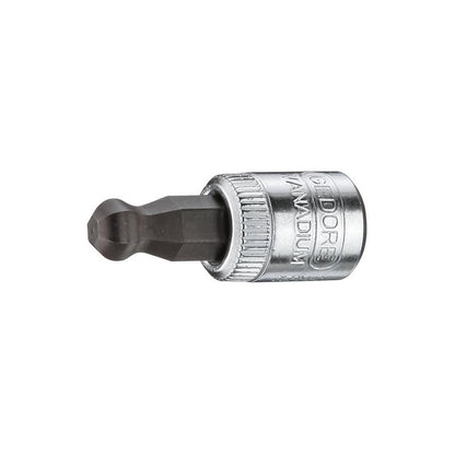 GEDORE Schraubendrehereinsatz mit 1/4 Zoll Kugelkopf, Innen-Sechskant, 6 Millimeter - 20 K 6