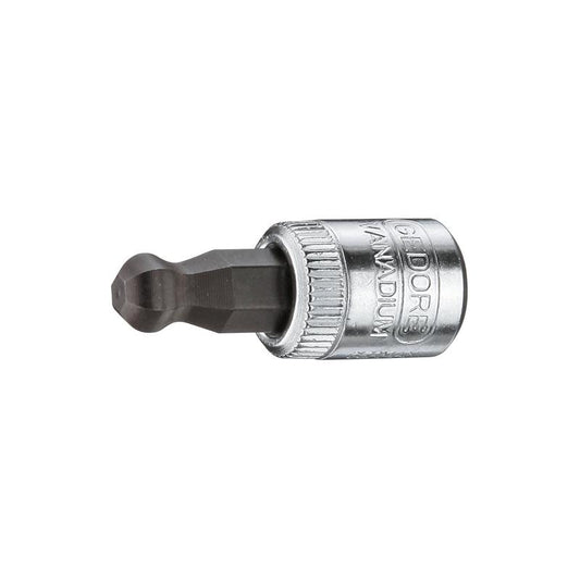 GEDORE Schraubendrehereinsatz mit 1/4 Zoll Kugelkopf, Innen-Sechskant, 6 Millimeter - 20 K 6