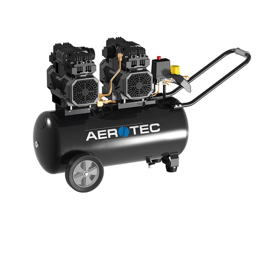 Aerotec Ölfreier Kolbenkompressor 360 TECH DUO SILENT (230 Volt / 61 dB)