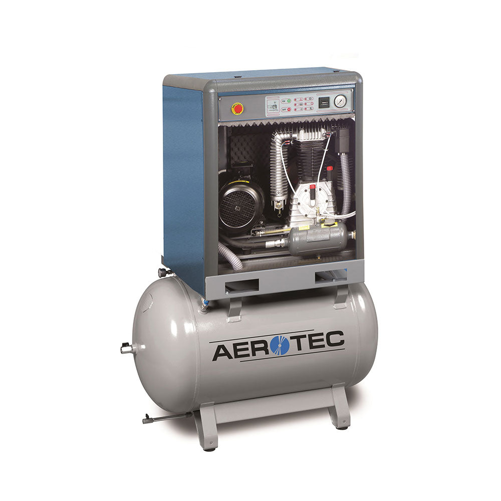 Aerotec Industrie Kolbenkompressor Silent Basis PRO K-AK50-15-270 (7,5 kW / 400 Volt / 15 Bar / 68 dB)