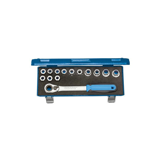 GEDORE Steckschlüssel-Satz 1/2 Zoll, 14-teilig, 10 bis 24 Millimeter - 19 SKU-20