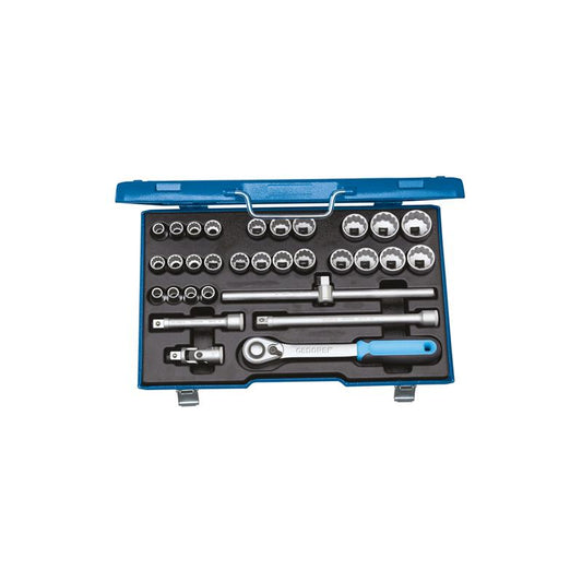 GEDORE Steckschlüssel-Satz 1/2 Zoll 31-teilig D 19 XMAU-20