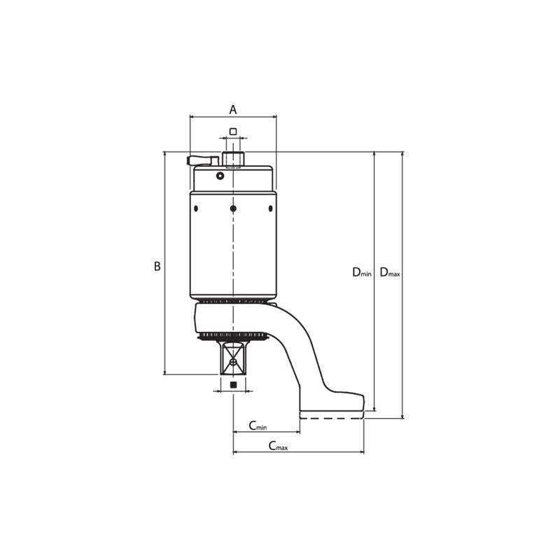 GEDORE Drehmomentvervielfältiger DREMOPLUS Aluminium 4000 Newtonmeter DVV-40Z