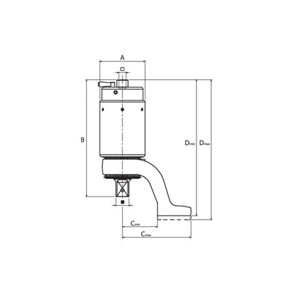 GEDORE Drehmomentvervielfältiger DREMOPLUS Aluminium 4000 Newtonmeter DVV-40Z