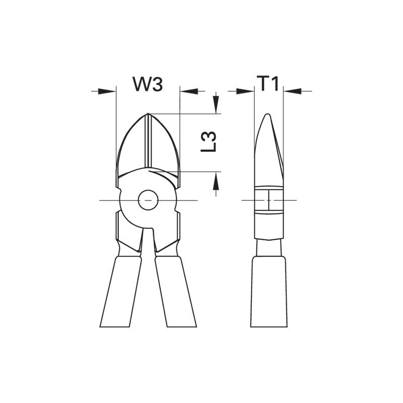 GEDORE Kraft-Seitenschneider 180 Millimeter tauchisoliert 8314-180 TL