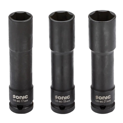 Sonic Kraft-Stecknusssatz 1/2" 3-teilig - 300302